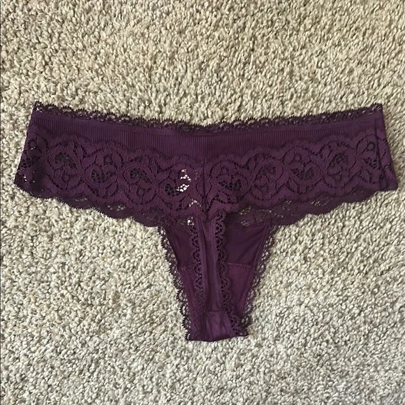 Victoria's Secret Purple Lace Panties - Picture 2 of 3